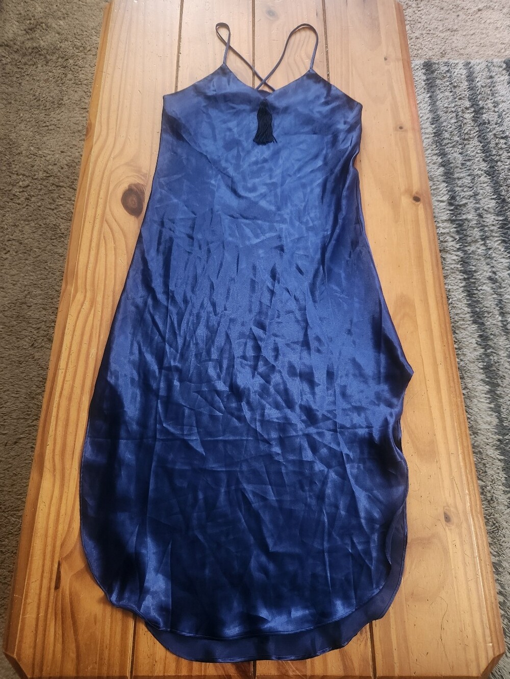 Body Drama Lingerie Night Gown/Slip Dress Navy Size Small New With Tags